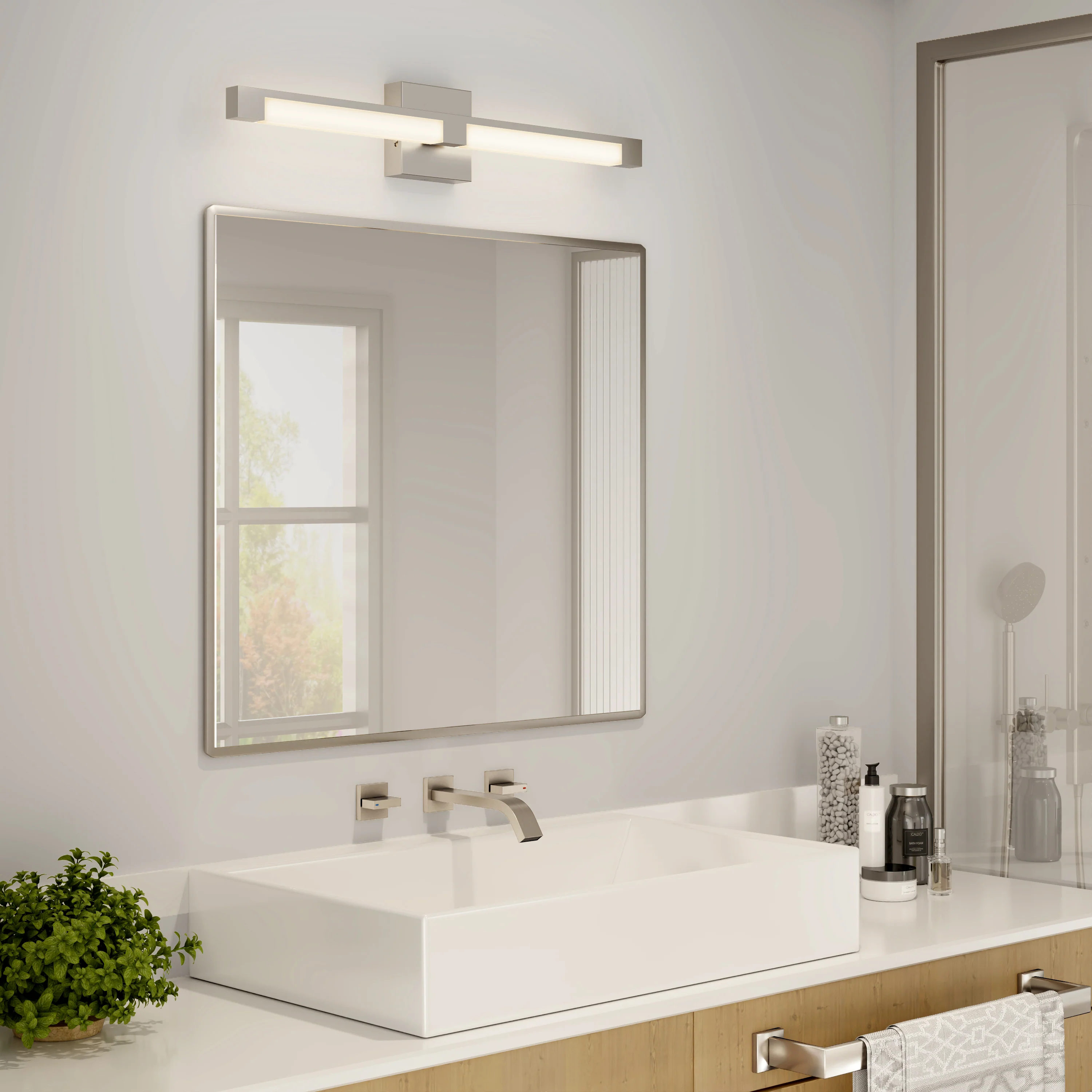 Tivoli 27-in (69 cm) Integrated LED 5-CCT Vanity Light Bar for Bathroom - Image 27