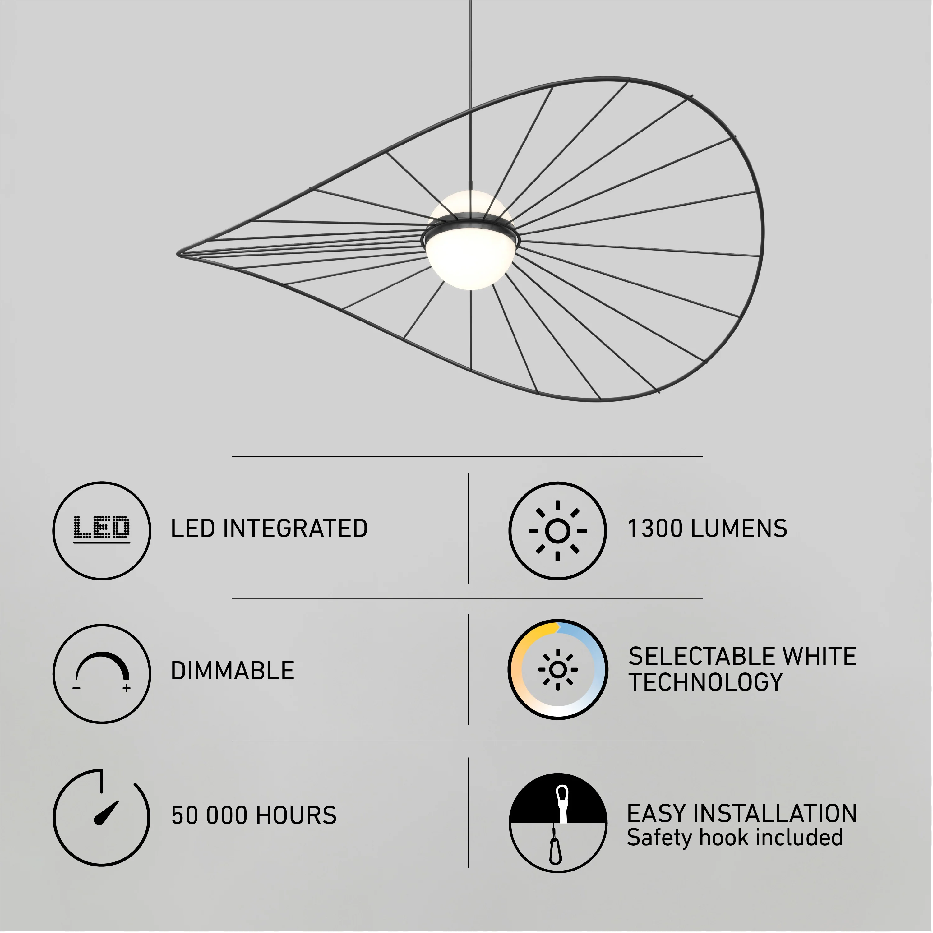 Tolena LED pendant light 3 CCT - Image 11
