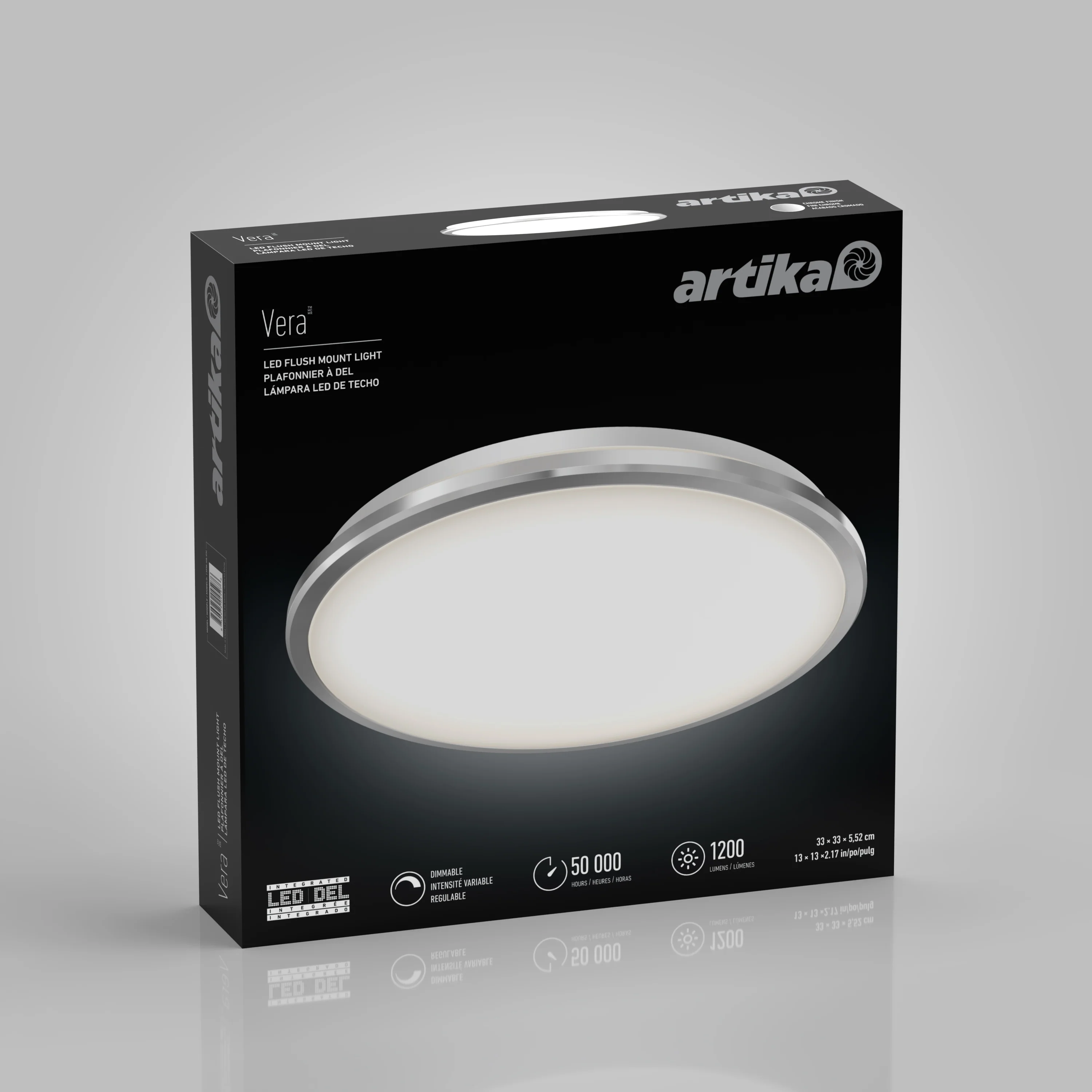 Vera 13 in. (33 cm) Modern LED Flush Mount Ceiling Light - Image 17