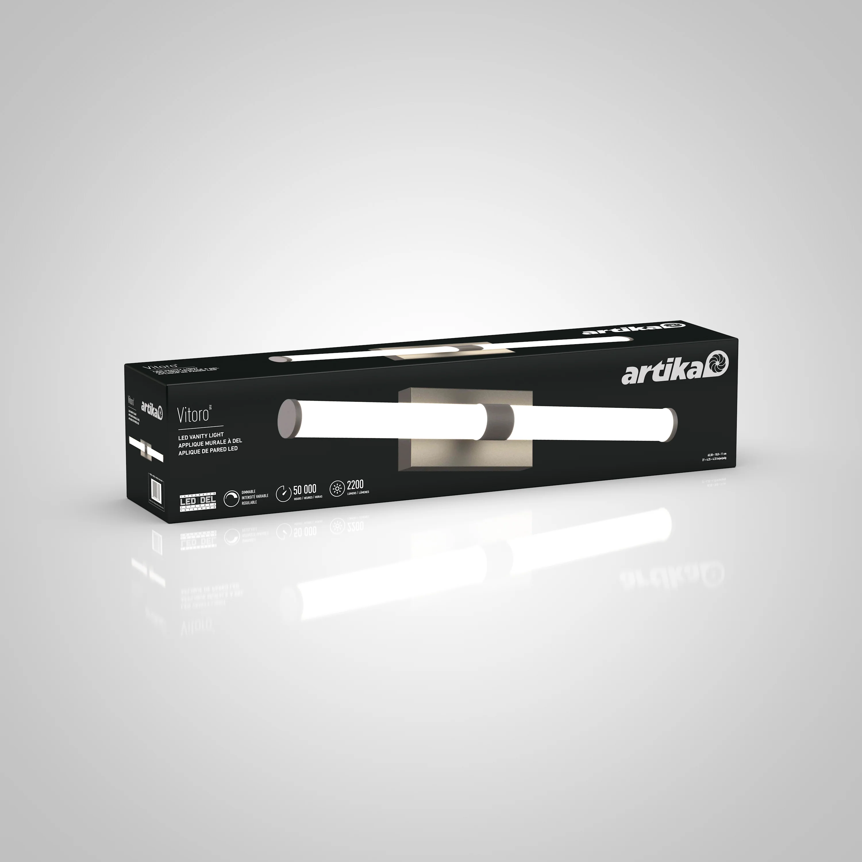 Vitoro 27-in (69 cm) Integrated LED Vanity Light Bar for Bathroom - Image 7