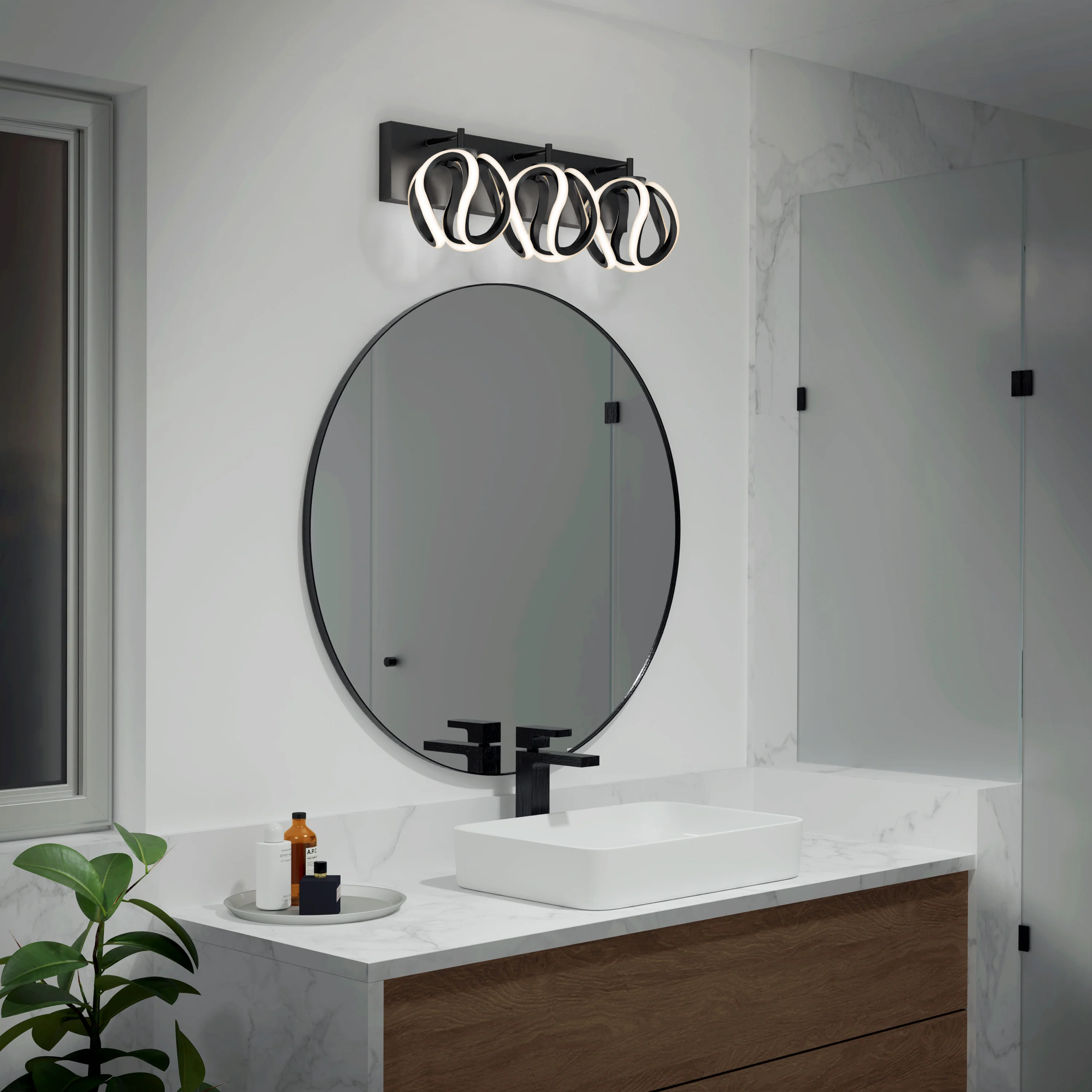 Vivaldi 22-in (55 cm) Integrated LED 3-CCT Vanity Light for Bathroom - Image 12
