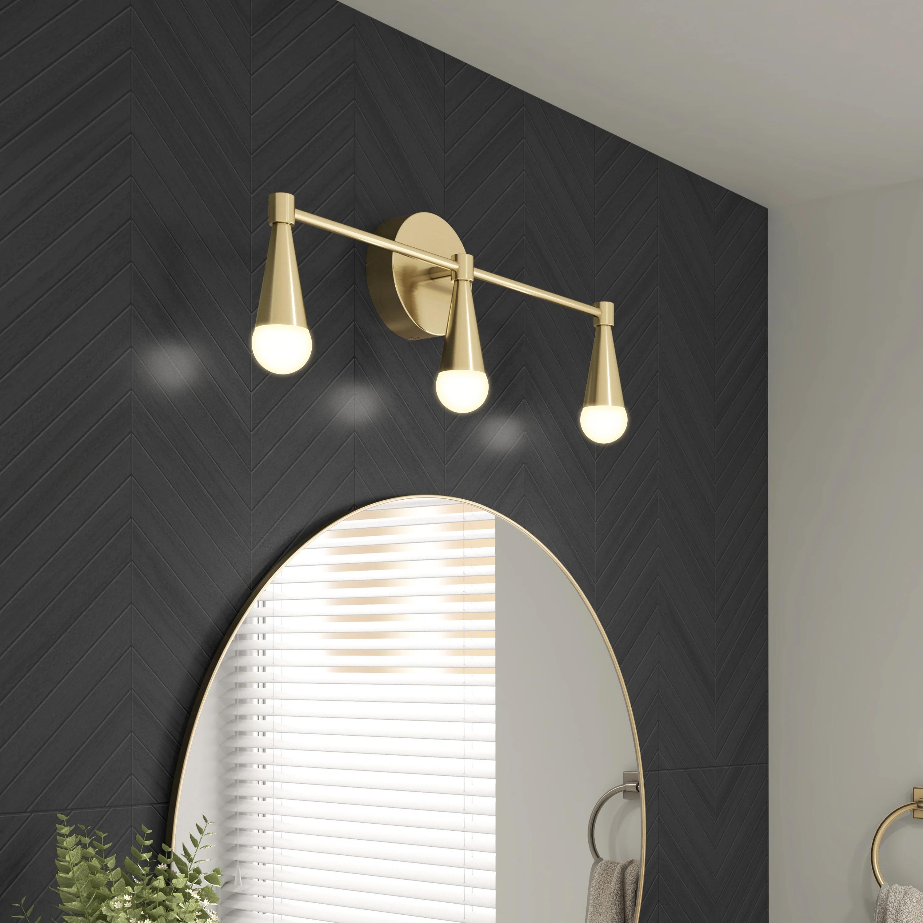 Wayden 21-in (53 cm) Integrated LED 3-CCT Vanity Light for Bathroom - Image 17