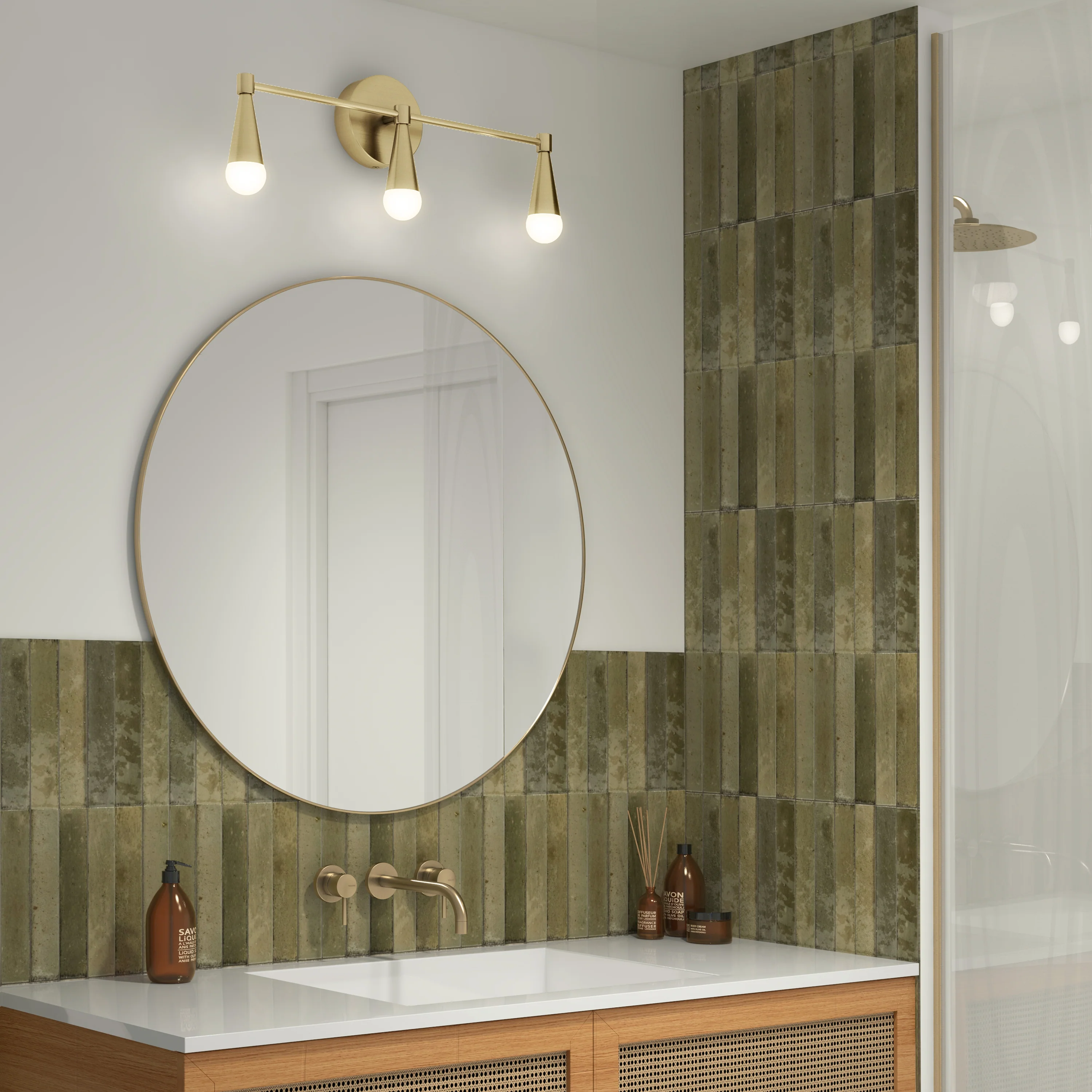 Wayden 21-in (53 cm) Integrated LED 3-CCT Vanity Light for Bathroom - Image 28