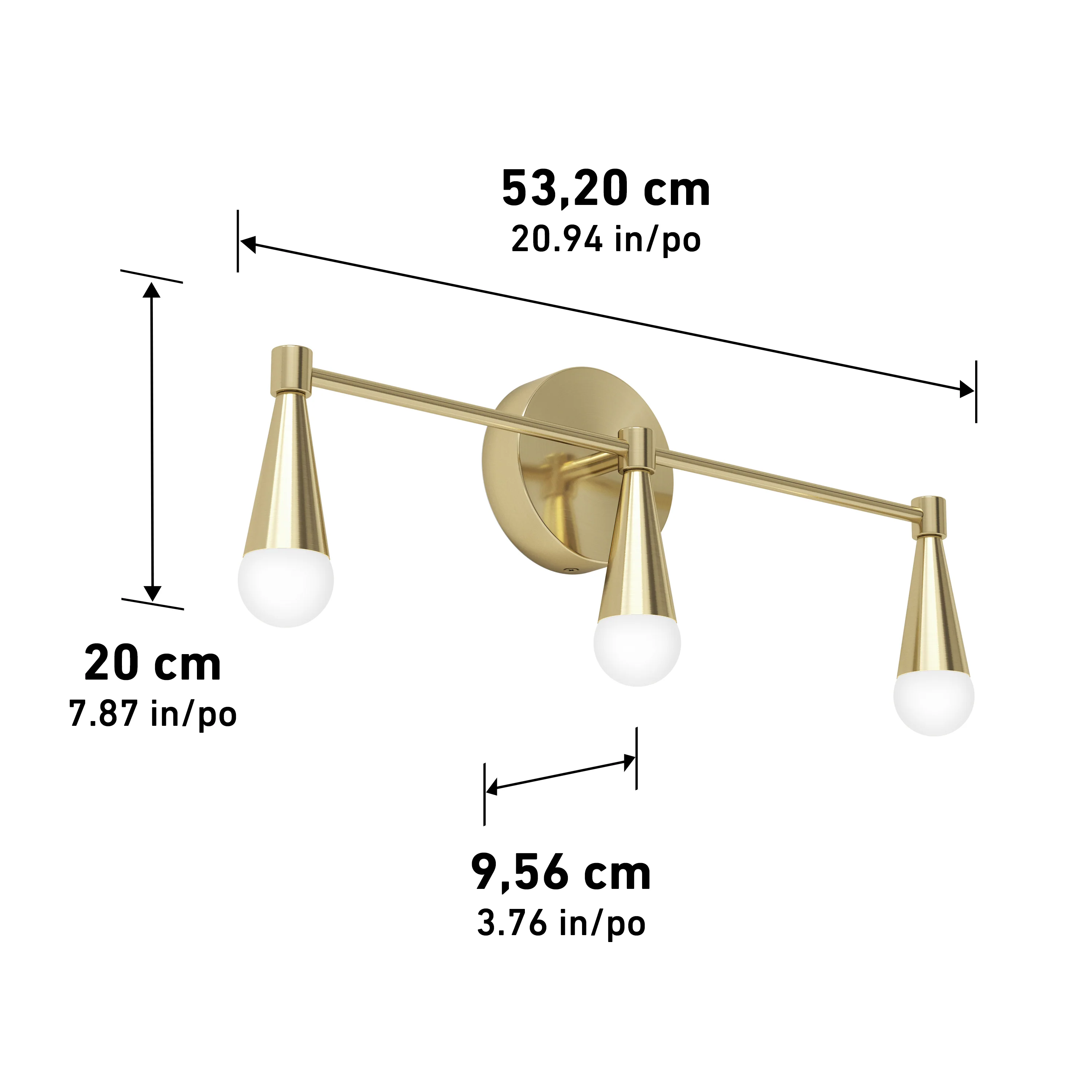 Wayden 21-in (53 cm) Integrated LED 3-CCT Vanity Light for Bathroom - Image 32