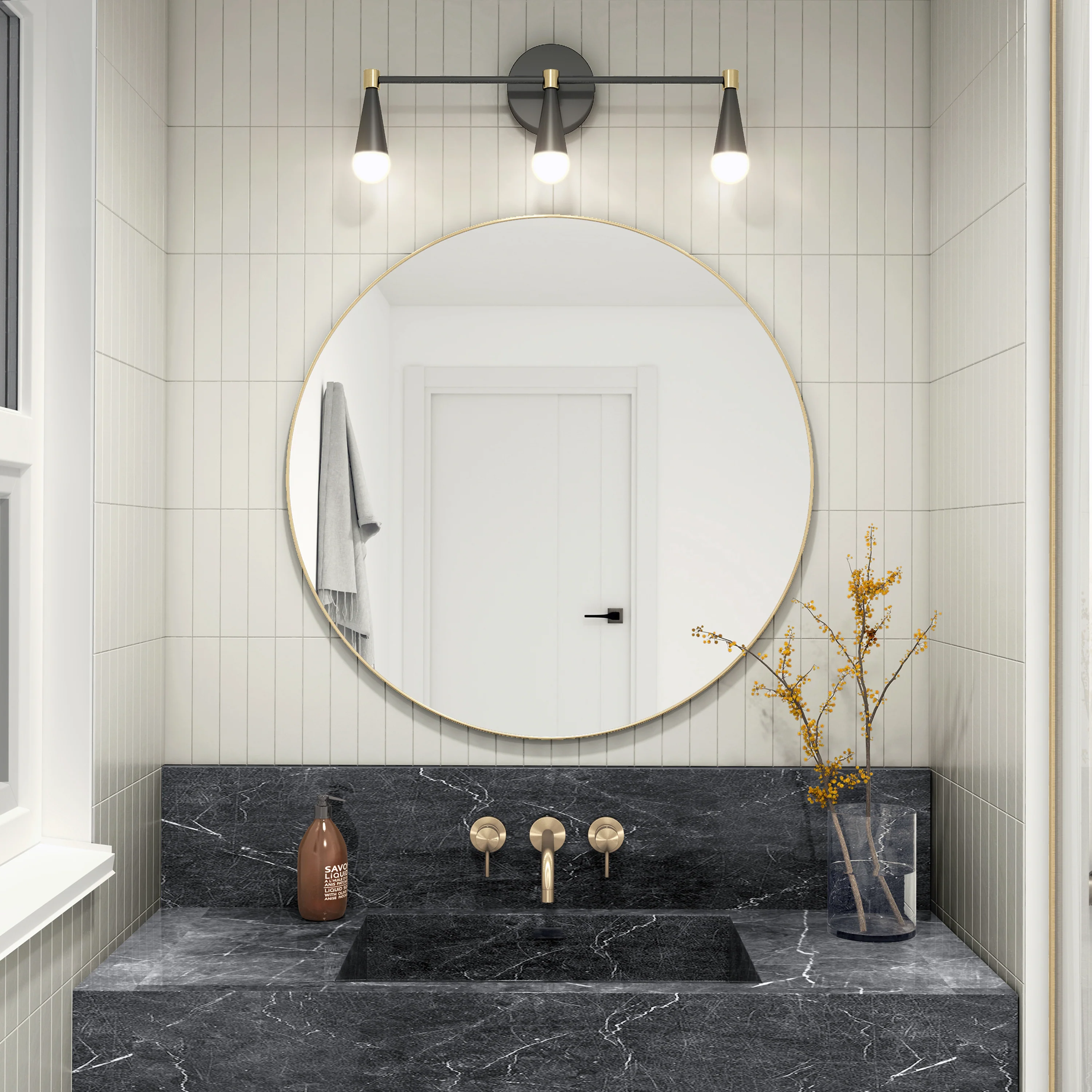 Wayden 21-in (53 cm) Integrated LED 3-CCT Vanity Light for Bathroom - Image 33