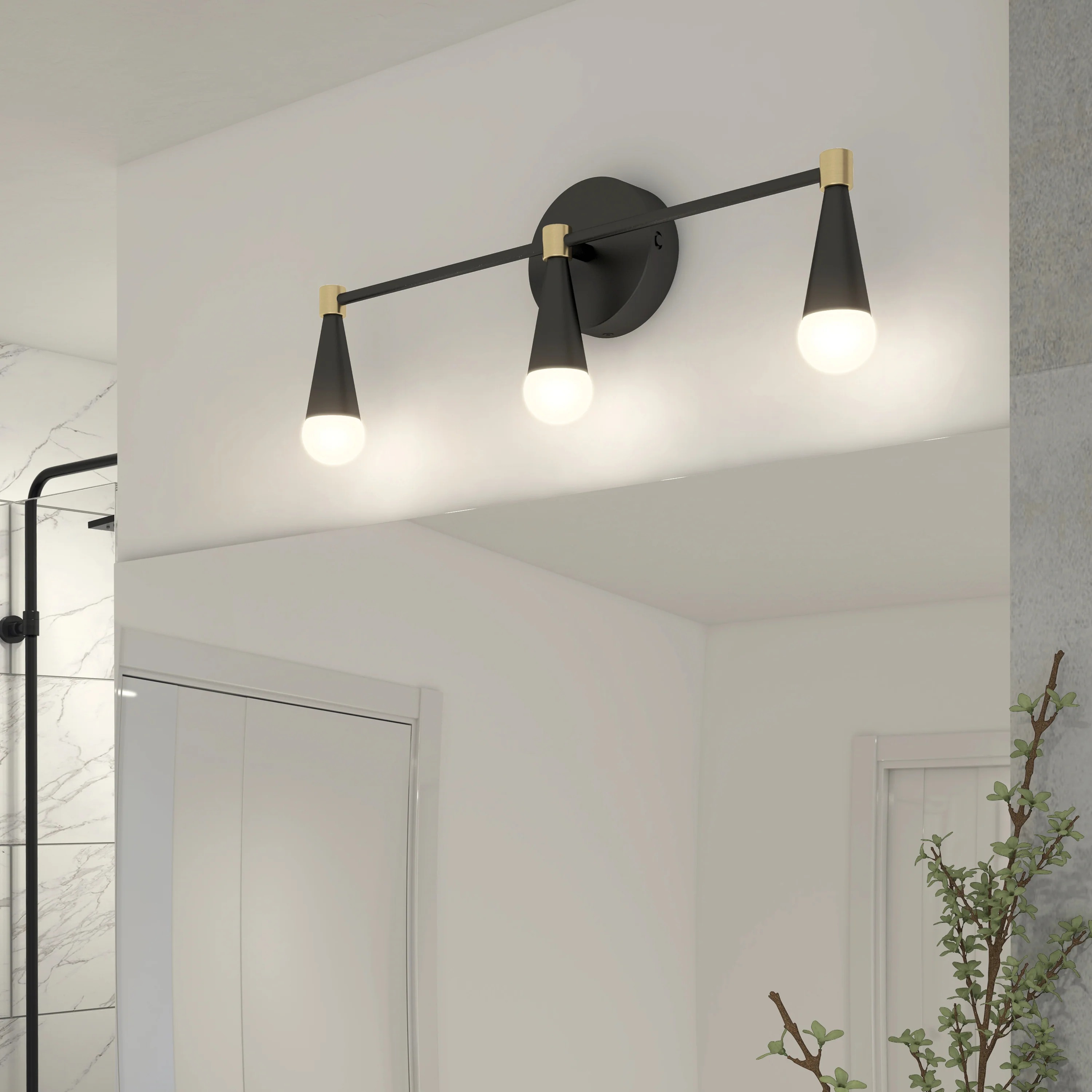 Wayden 21-in (53 cm) Integrated LED 3-CCT Vanity Light for Bathroom - Image 44