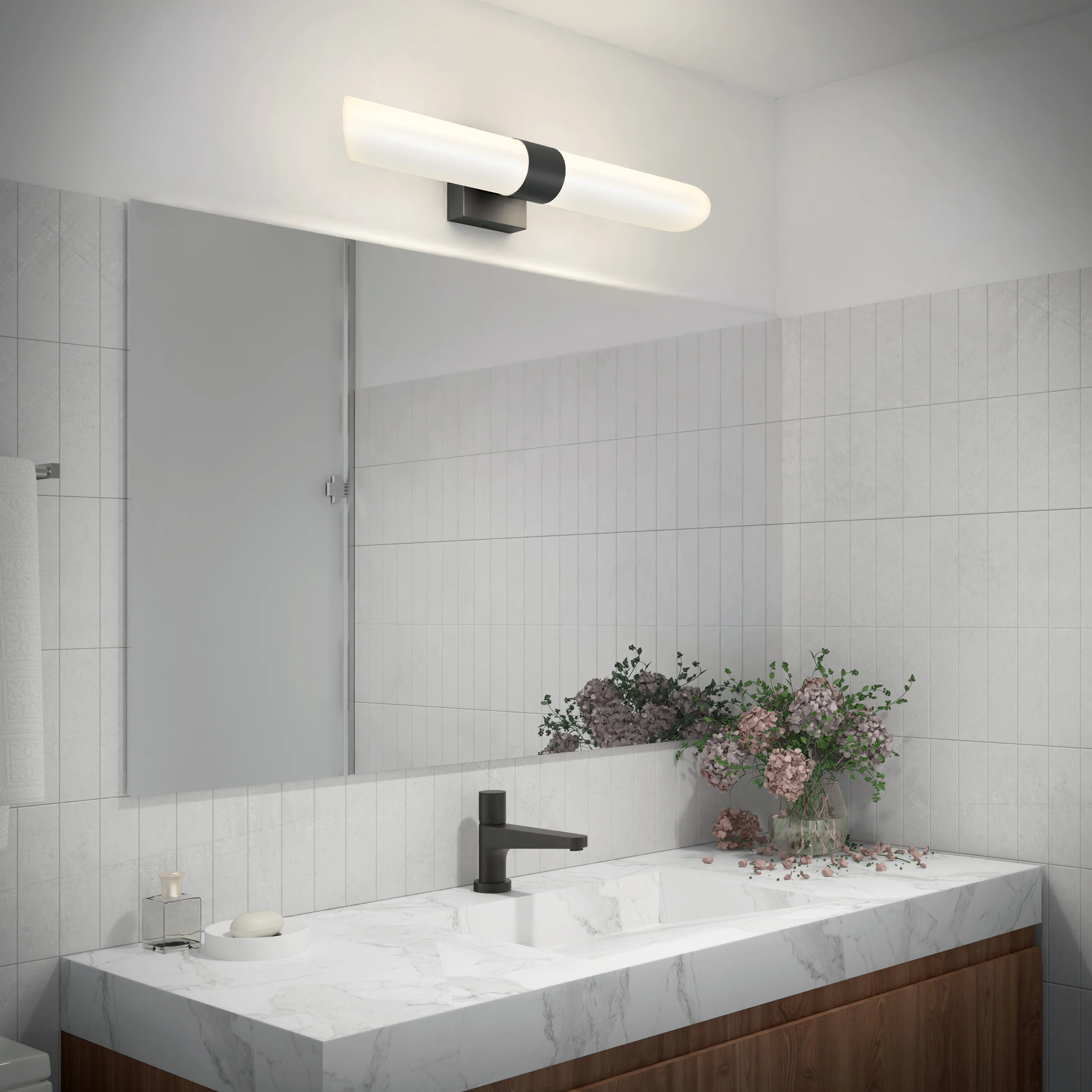 Wilton 27-in (69 cm) Integrated LED 5-CCT Vanity Light Bar for Bathroom