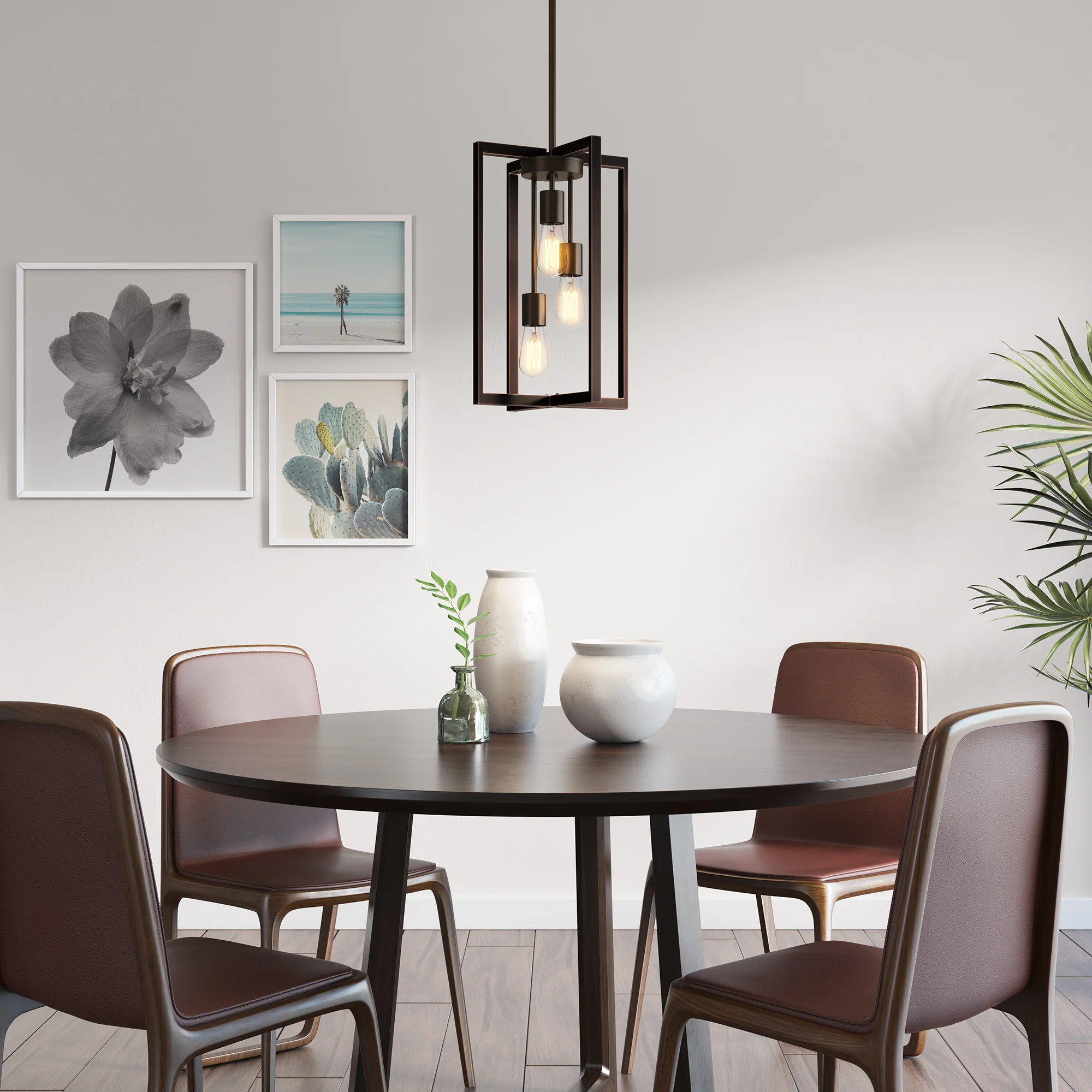 Yale 3-light LED chandelier - Image 2