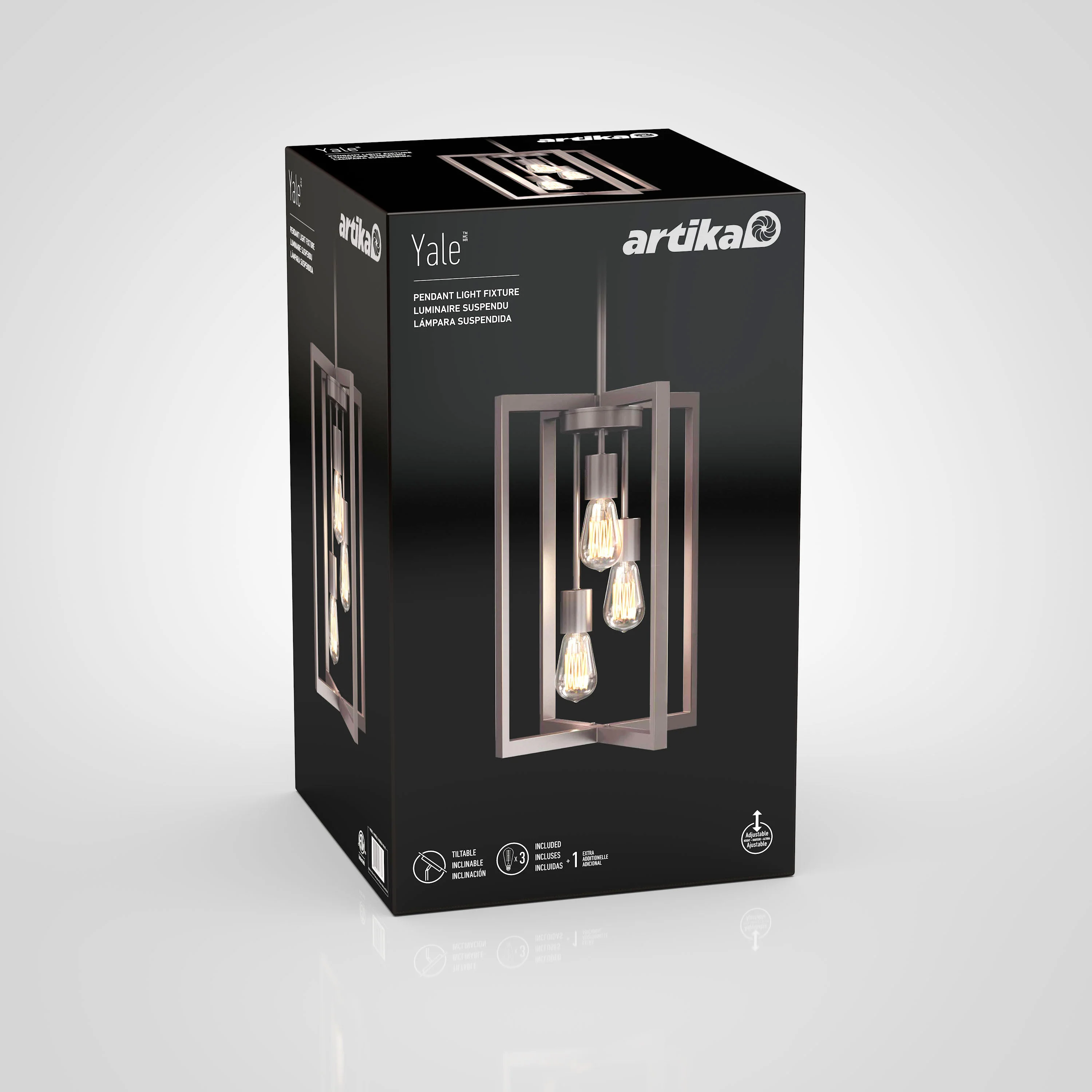 Yale 3-light LED chandelier - Image 7