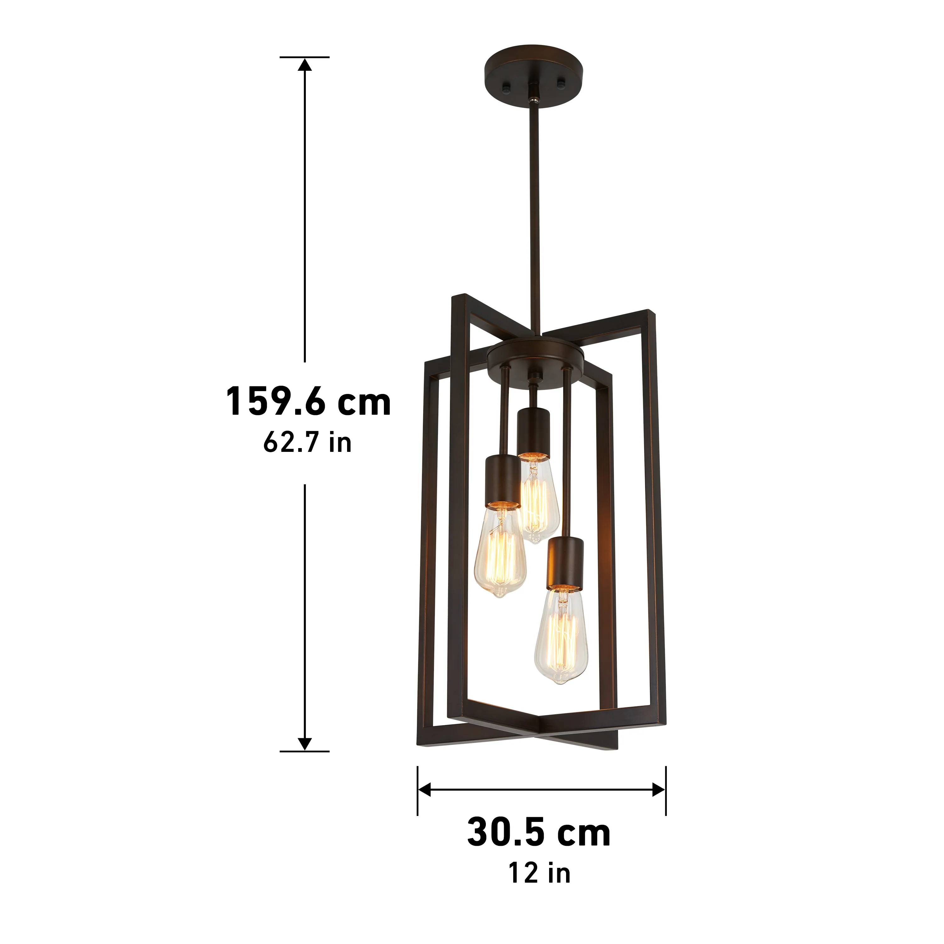 Yale 3-light LED chandelier - Image 9