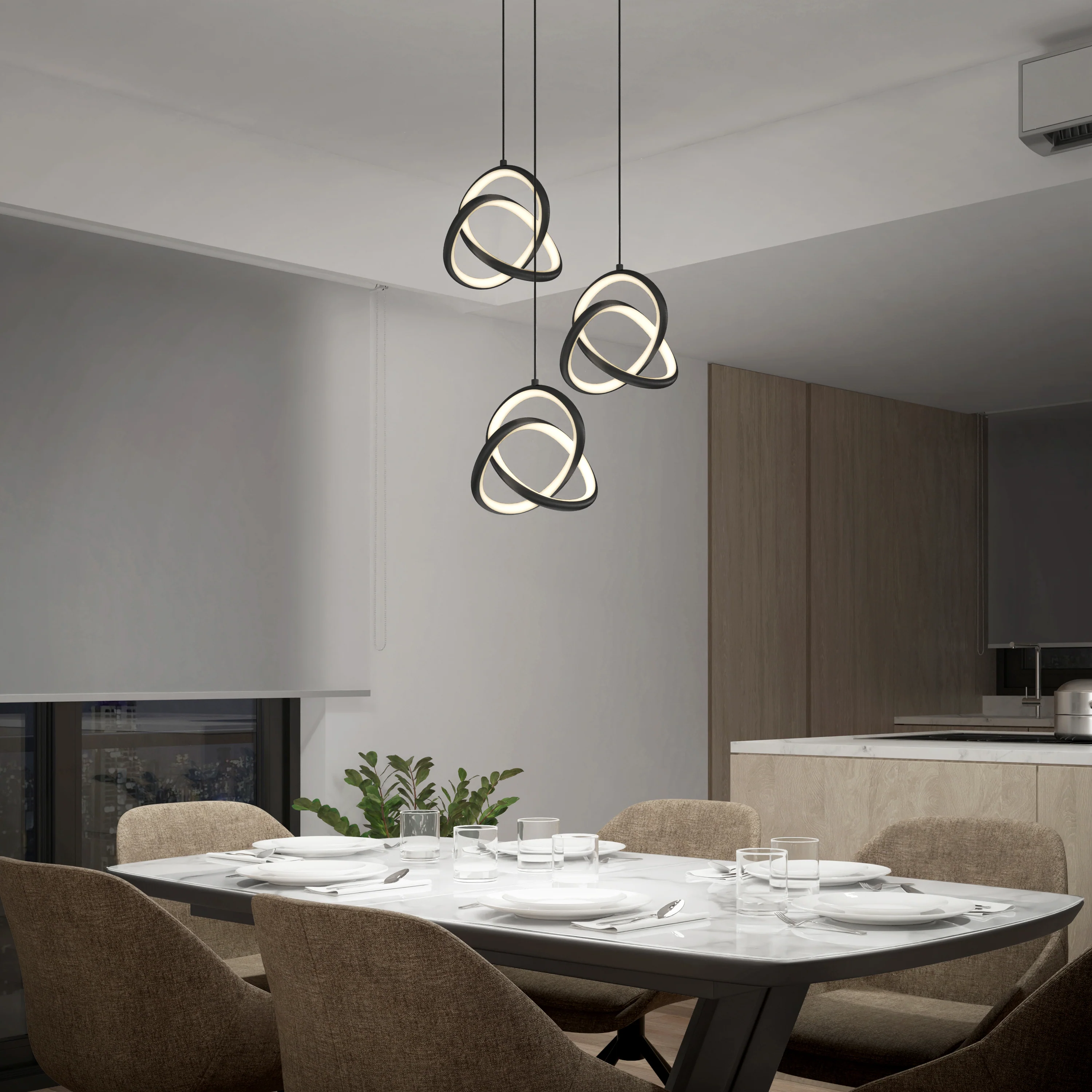 Zephyr 3-light LED pendant - Image 2