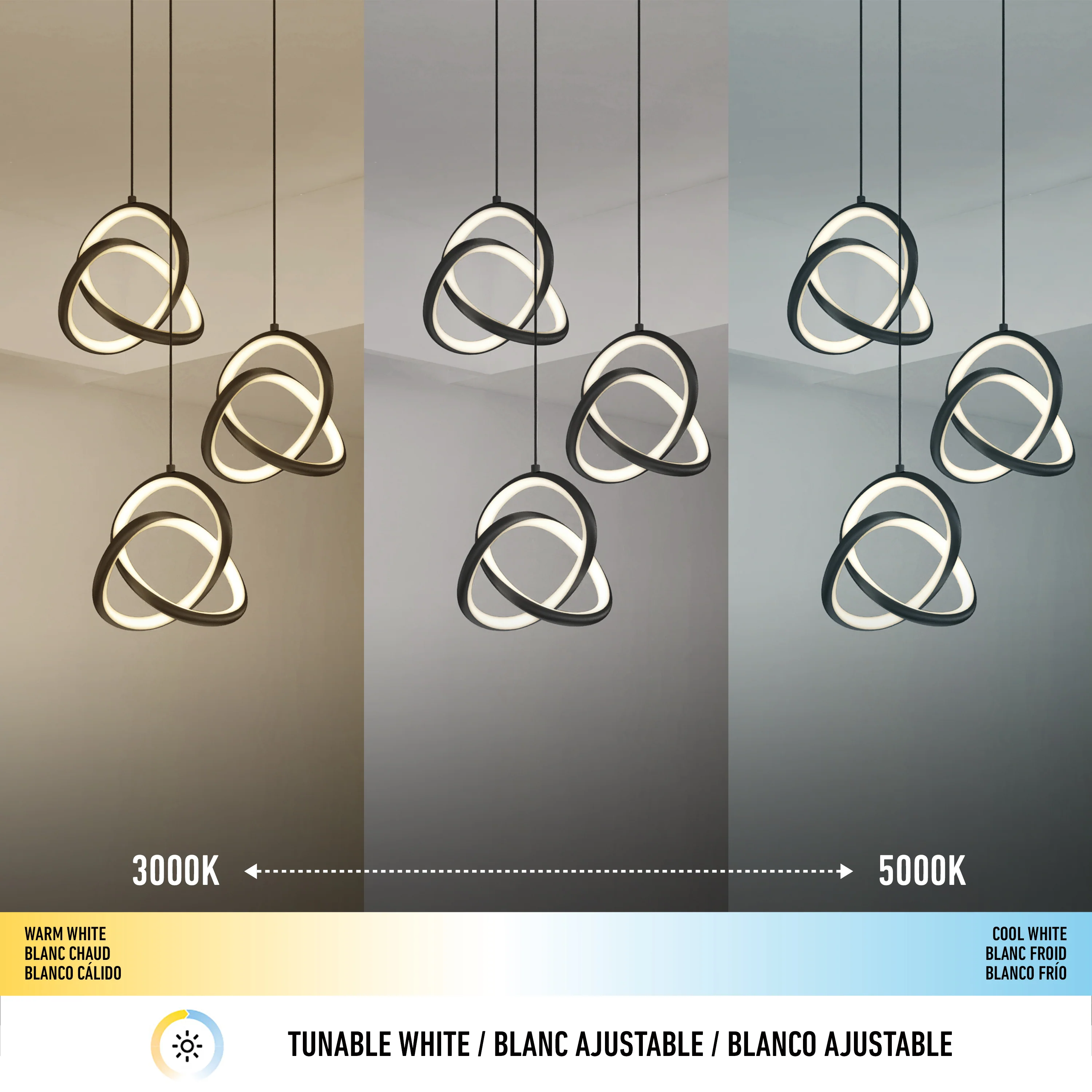 Zephyr 3-light LED pendant - Image 8